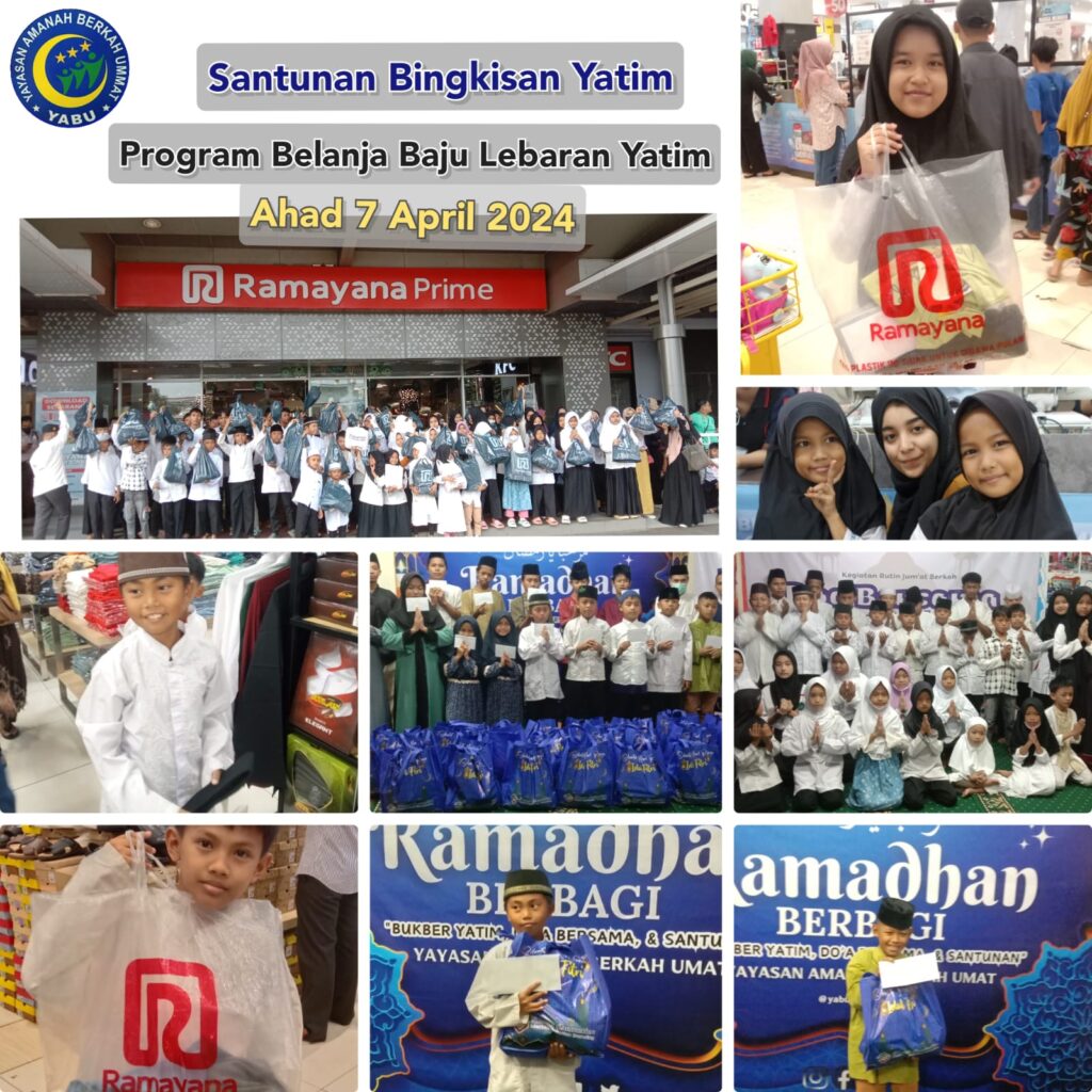 Progam Belanja Baju Lebaran 100 Yatim  DI Ramayana Ciledug 